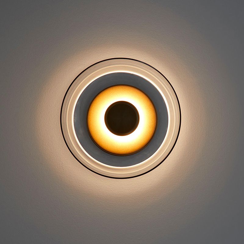 Glass Bowl-Shaped Wall Mounted Lighting Minimalist LED Wall Mounted Light Fixture