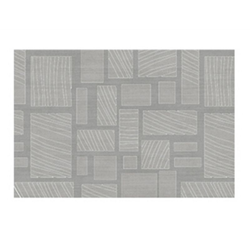 Contemporary Line Rug Polyester Gray Rug Washable Rug for Home Decor