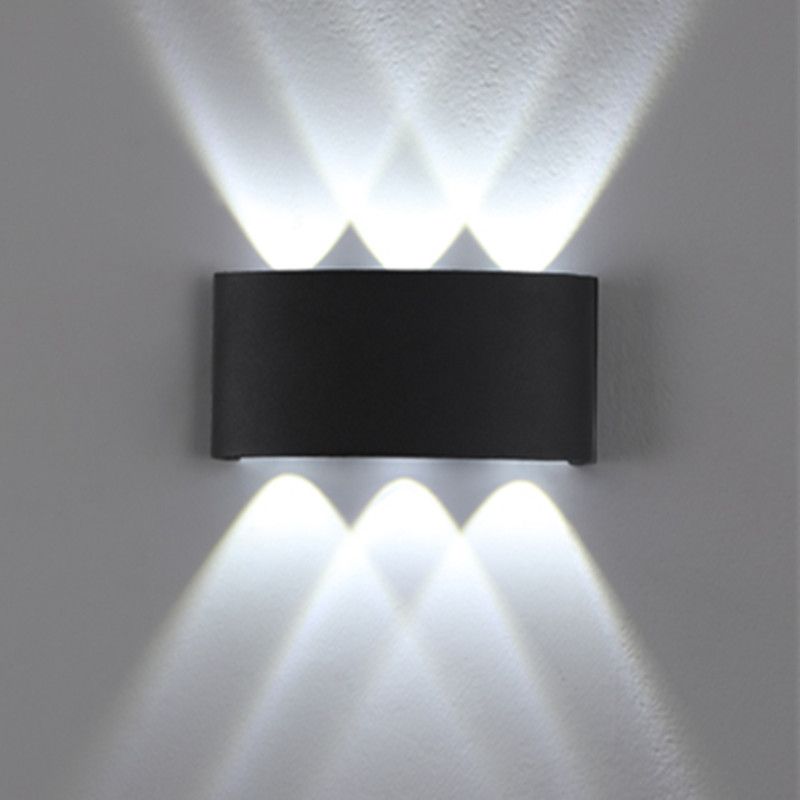Multi Lights Rectangular Wall Washer Sconce Modern Style Metal Wall Lighting