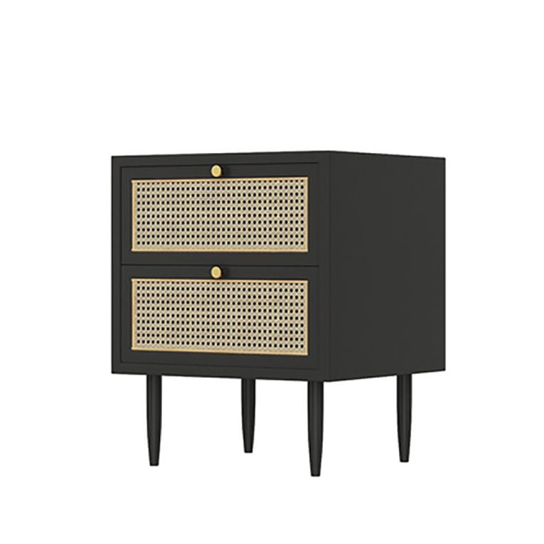 Solid Wood Accent Table Nightstand ModernBedside Cabinet with Drawer