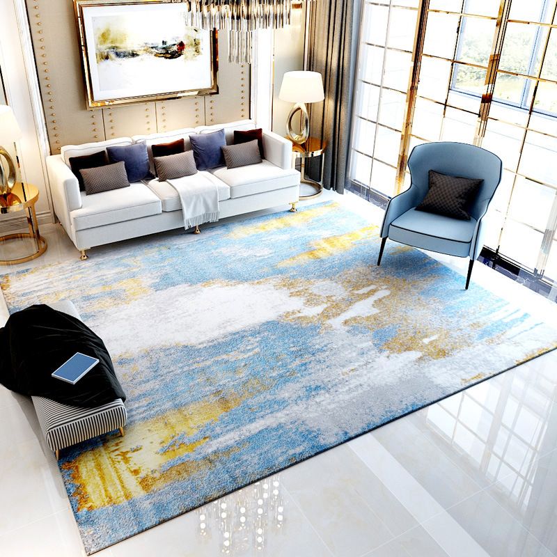 Modern Carpet Abstract Pattern Area Rug Stain Resistant Rug for Sitting Room