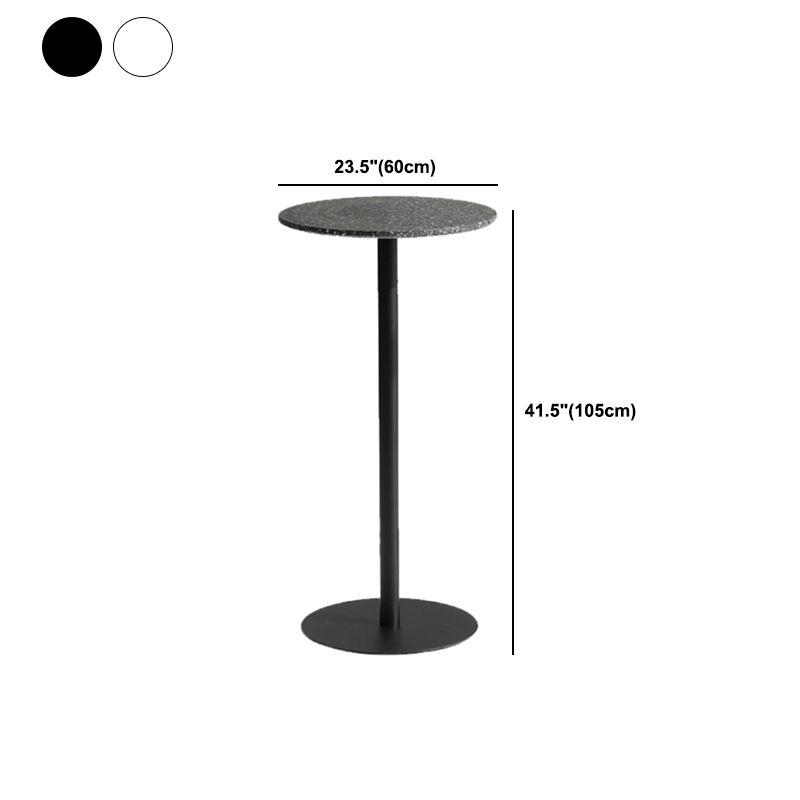 Square and Round  Pedestal Bar Table Modern Outdoor Stone Bar Table