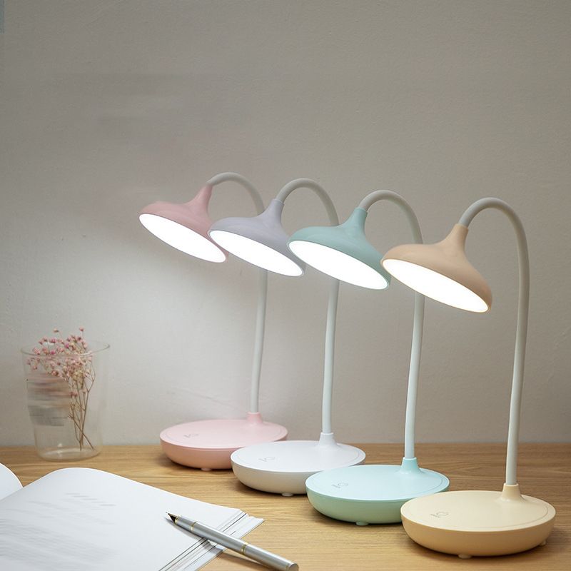 Lampade per comodini rotondi Modern Plastic 1 Lampada da tavolo a LED LED