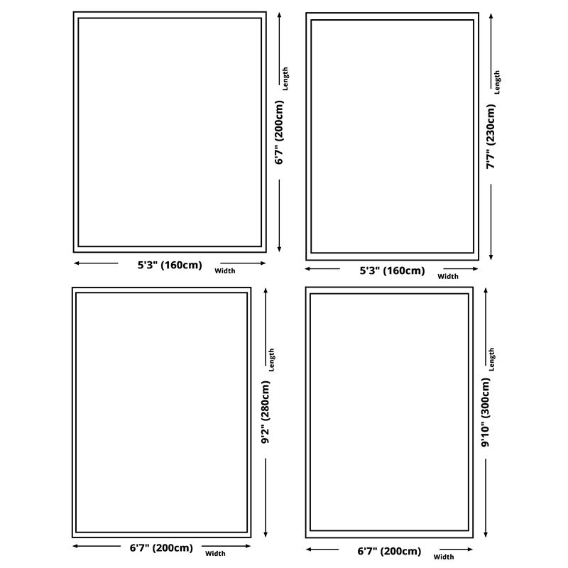 Multicolored Modern Rug Triangle Pattern Area Carpet Polyester Stain Resistant Rug for Living Room