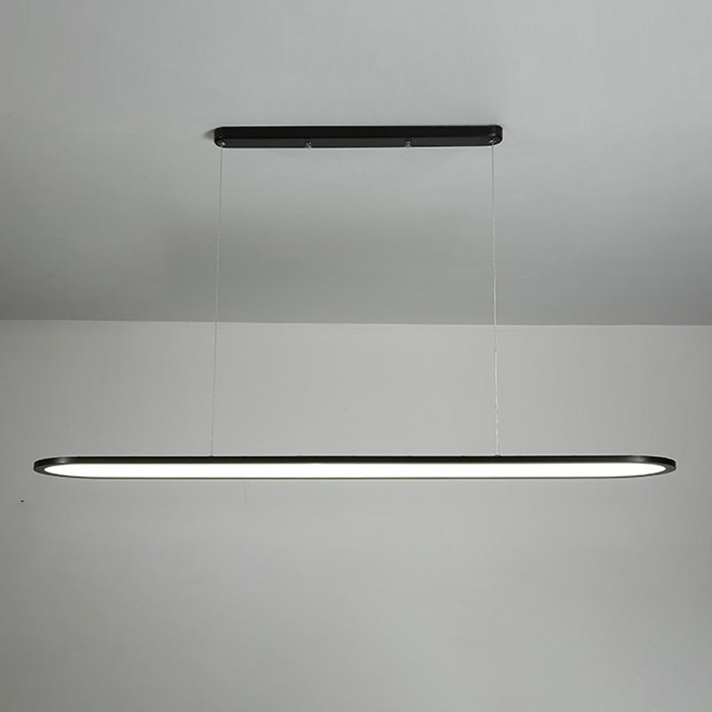 Ovaal eenvoud eiland hanger minimalistisch eetkamer metalen led 1-licht eilandlicht