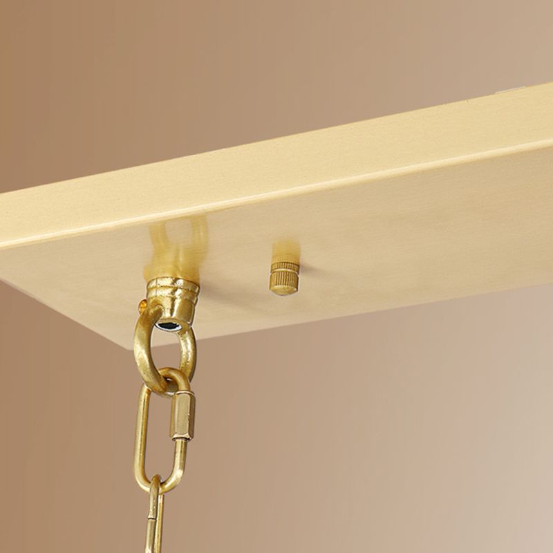 Isola contemporanea illuminazione vetro a campana 3 luce dell'isola luce in oro