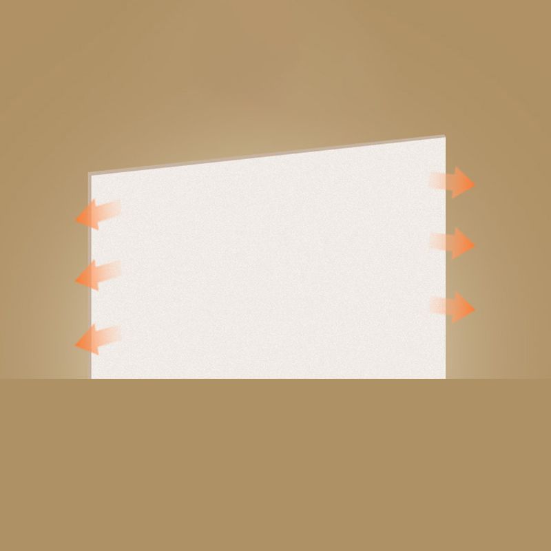 Wooden Rectangular LED Flush Mount in Modern Concise Style Acrylic Indoor Ceiling Light in Log Color