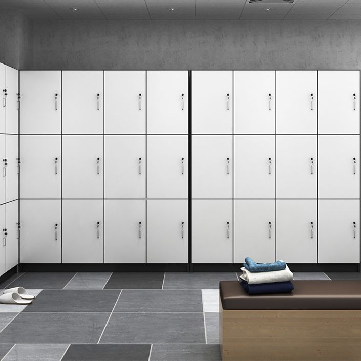 Engineered Wood Hinged Door Storage Cabinet Contemporary Cabinet for Bathroom