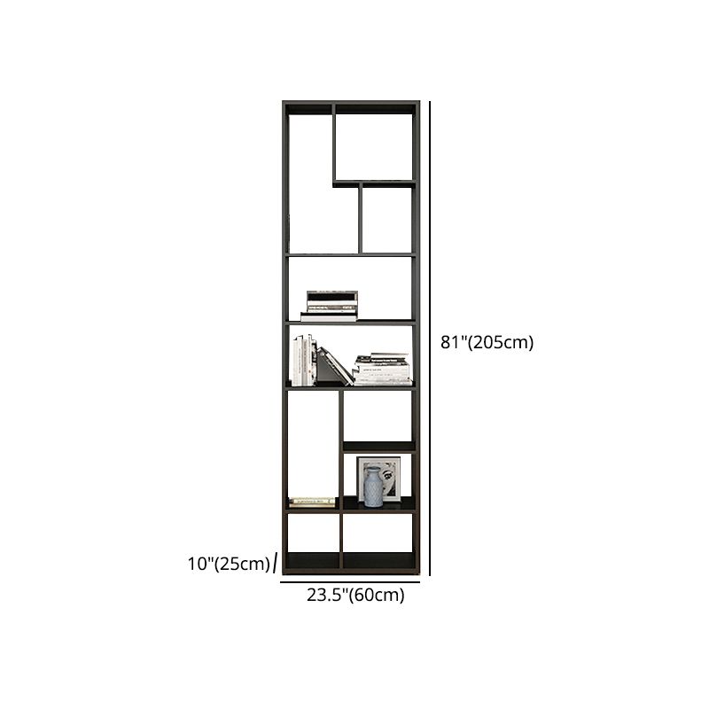 Metal Black Shelf Bookcase Contemporary Bookshelf for Home Office