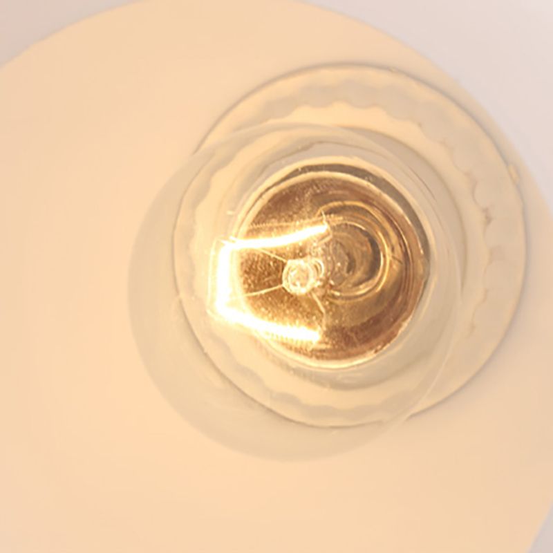 Globe Semi Flush Lamps Luminaire semi-encastré moderne multi-lumière avec abat-jour en verre blanc