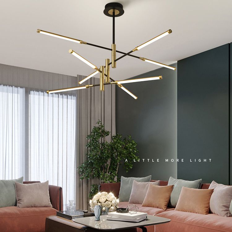 Acrylic Multi-Tier Ceiling Pendant Light Minimalistic LED Chandelier Lighting Fixture