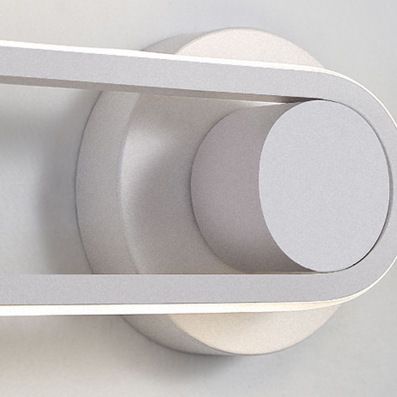 Oval Shade Metal Wall Sconce Modern Style Single Light Wall Mounted Light