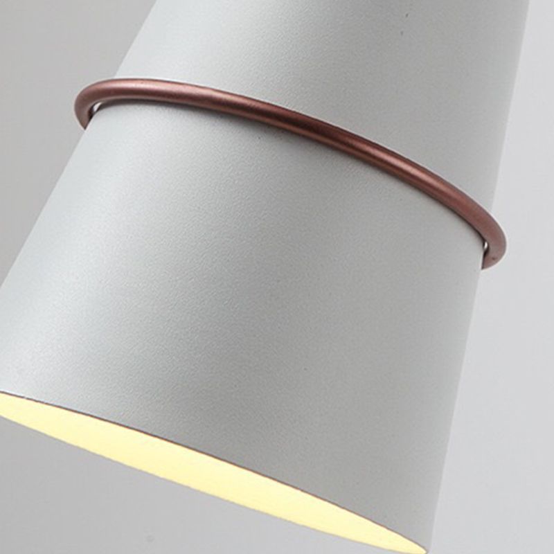 Nordic Metal Wall Light Bucket Shape Adjustable Wall Sconce for Living Room