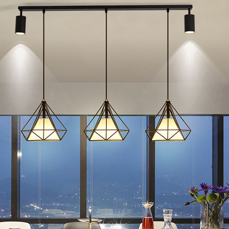 Diamond Island Lights Contemporary Metal Island Lighting Fixture for Kitchen