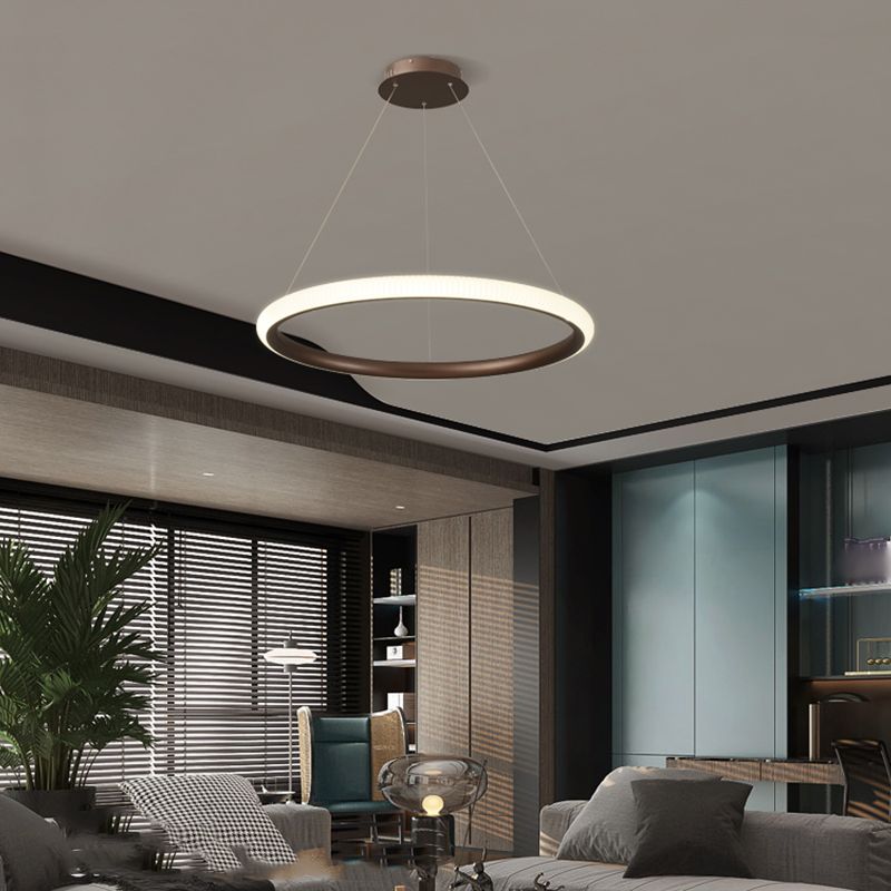 Twisted Shade Metal Chandelier Light Modern 1-Light Chandelier Lighting Fixture