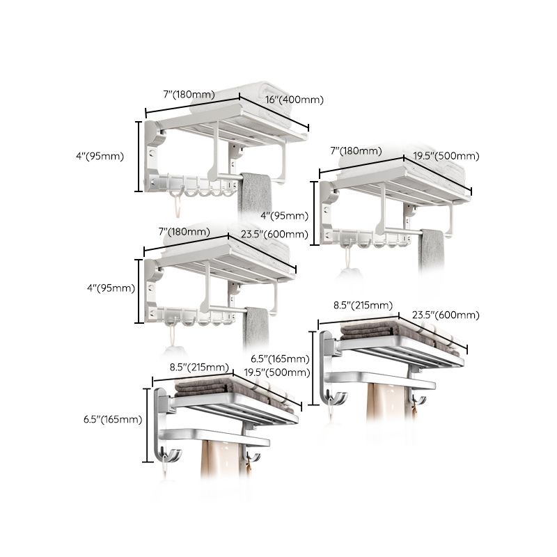 Metal Bathroom Hardware Set Adhesive Mount Bathroom Accessory Kit