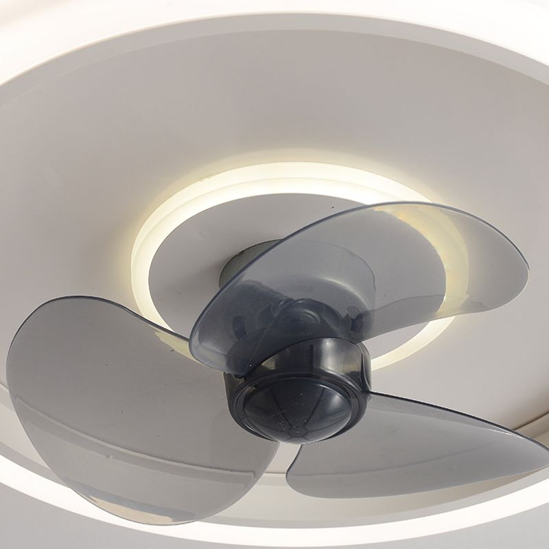 Acrylhalo -Ring Deckenlüfter Leuchte Makkaron Minimalist LED Semi Flush Leuchte