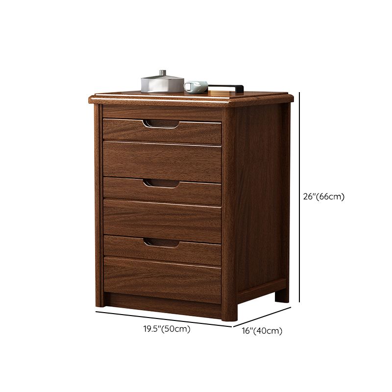 Contemporary Storage Chest Solid Wood Dresser with 3/4/5/6 Drawers