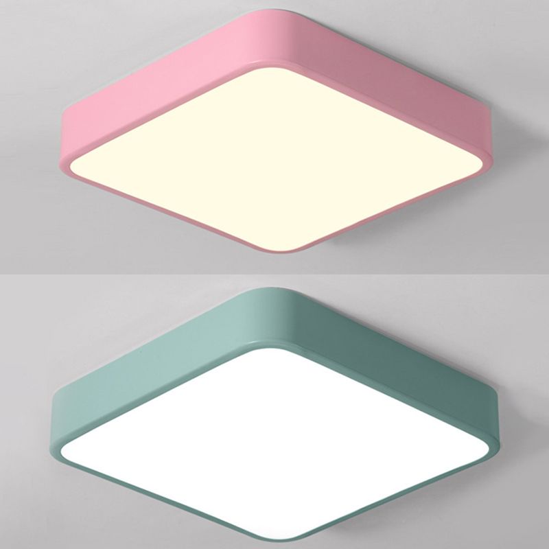 Lámpara de techo empotrada de acrílico de estilo moderno, luces geométricas de montaje empotrado de 1 luz