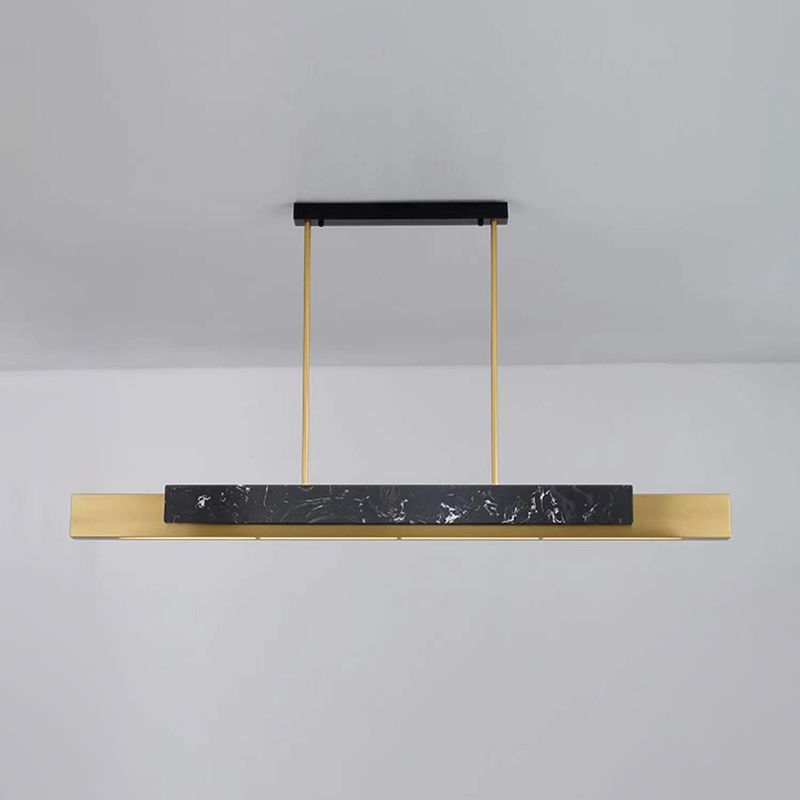 Estilo contemporáneo colgante colgante lineal mármol 1- liviano liviano