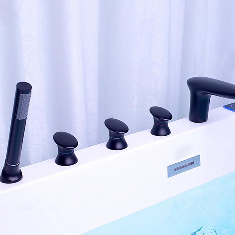 Modern Rectangular Bath Tub with Drain and Overflow Trim Bathtub