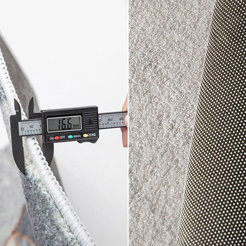 Alfombra geométrica de alfombra moderna verde poliéster alfombra de respaldo no deslizante para sala de estar para sala de estar