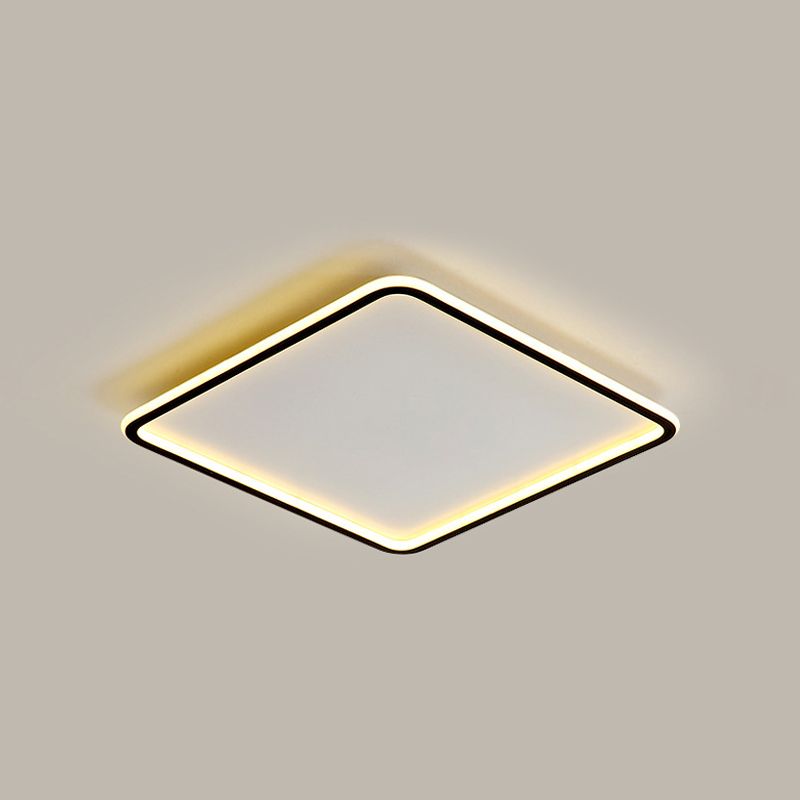Plafonnier géométrique à LED de style simple, plafonnier en métal
