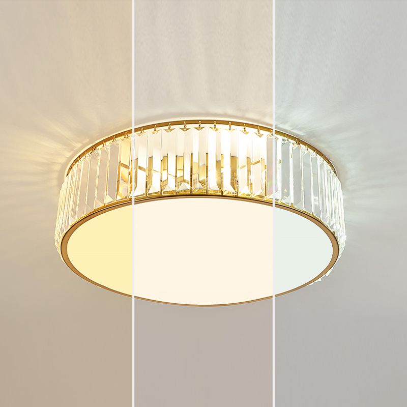 Éclairage de plafond encastré en cristal, plafonniers modernes pour salon
