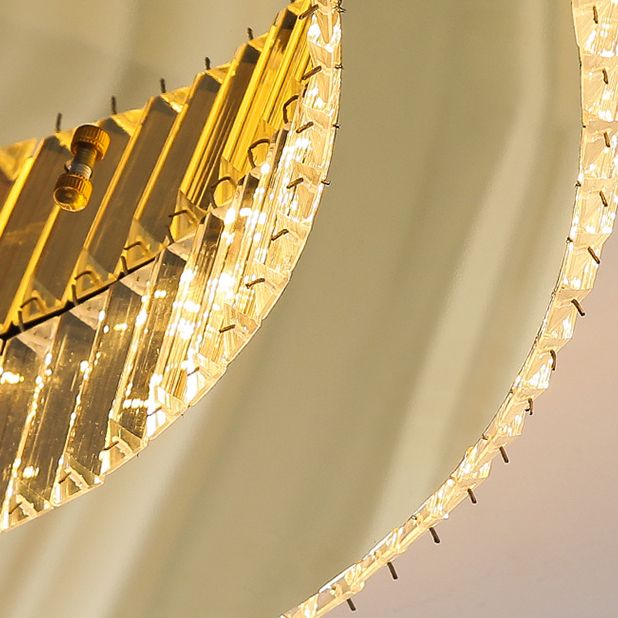 Luces de techo empotradas modernas doradas, iluminación LED de montaje en techo para sala de estar