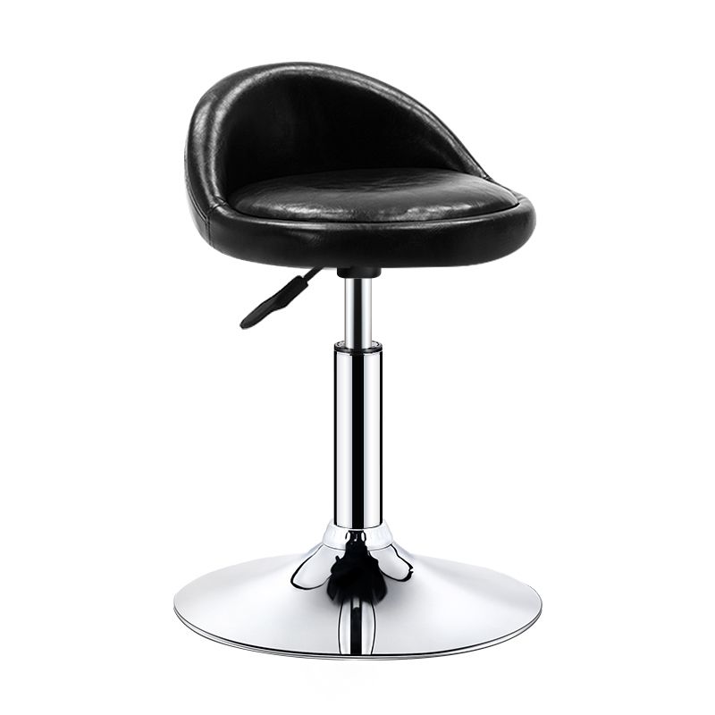 Modern Rotatable Adjustable Counter Stool Steel Cashier Bar Stool with Cushion and Pedal