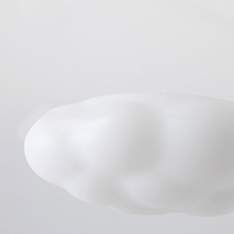 Single Modern White Flush Mount Lighting Acrylic LED Ceiling Light for Bedroom