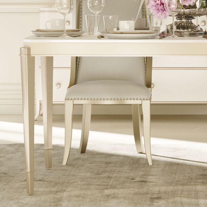 Solid Wood Mid-Century Modern Rectangle Table Sintered Stone Dining Table with 4 Legs