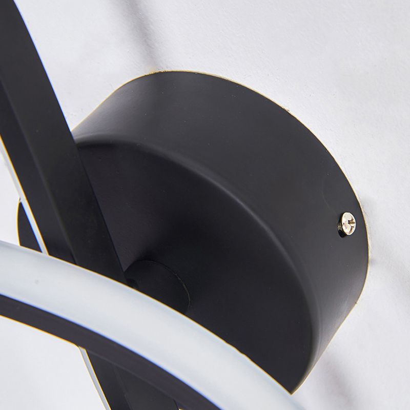 NOTA MUSICALE LAMPA PERCHIALE CAMERA DELLA BEDE ADULTO METAL MOTORE MODER CREATIVE LAMPAGNO DELLA parete bianca/BIANCA