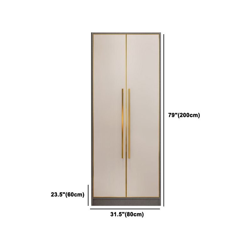 Wooden Wardrobe Cabinet with Soft Close Doors Hinged Wardrobe Armoire