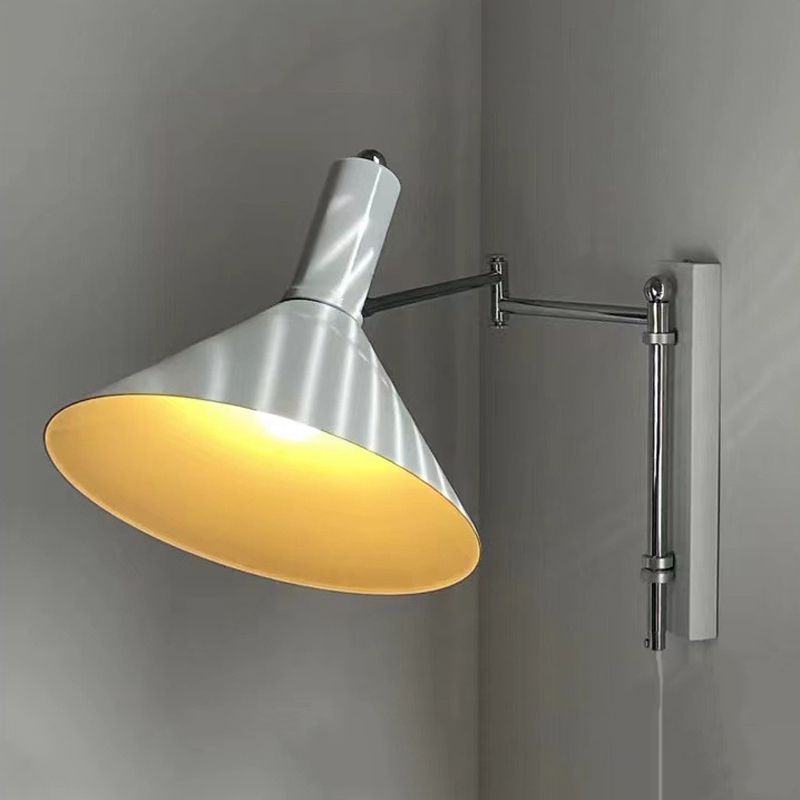 1 Light Cone Wall Mount Light Fixture Modern Metal Wall Mounted Lights