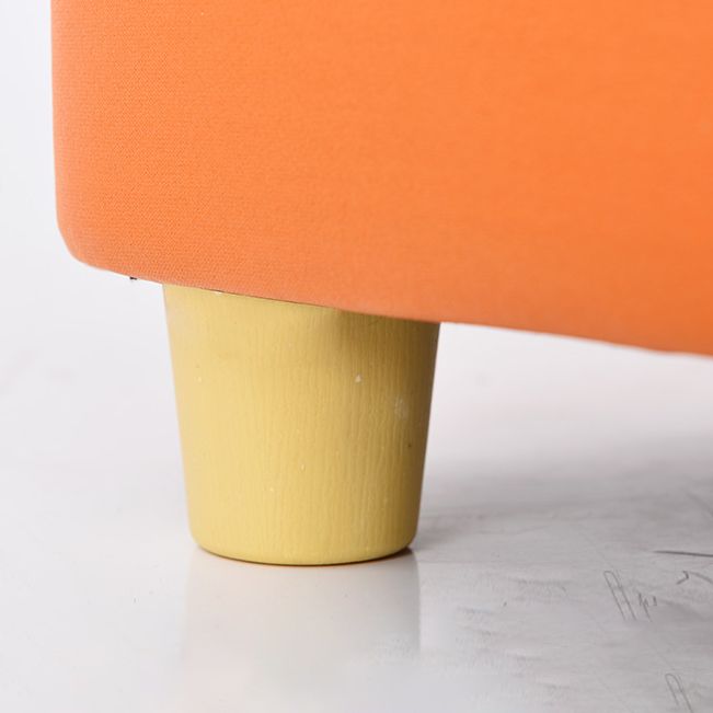 Solid Color Leather Standard Stool Modern Style Simple Household Square Stool