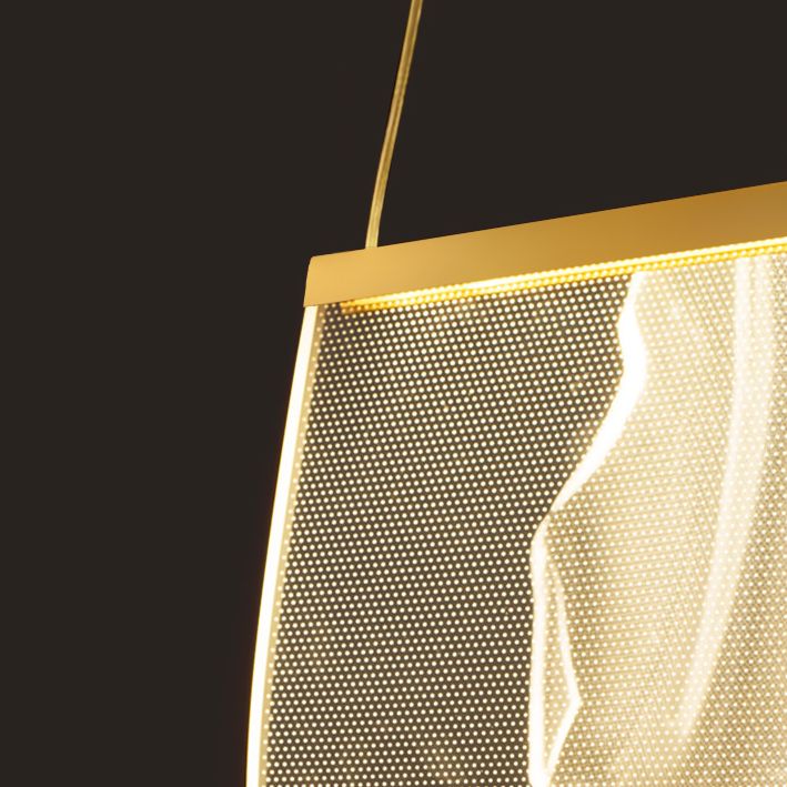 Papierhängendes Leuchten nordisch einfacher Acryldecke -Anhänger für Wohnzimmer