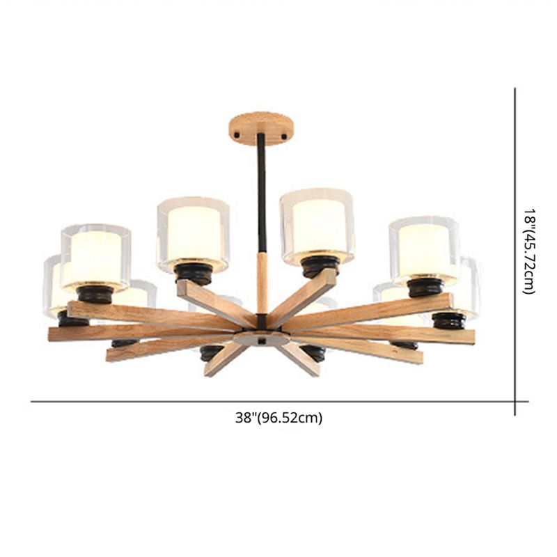 Lámpara de lámpara de cilindro de estilo nórdico Light Room Light Light.