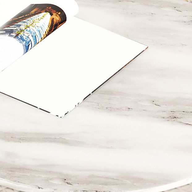 Modern Bar Table Set 1/4 Pieces Marble Counter Table with Upholstered Stools