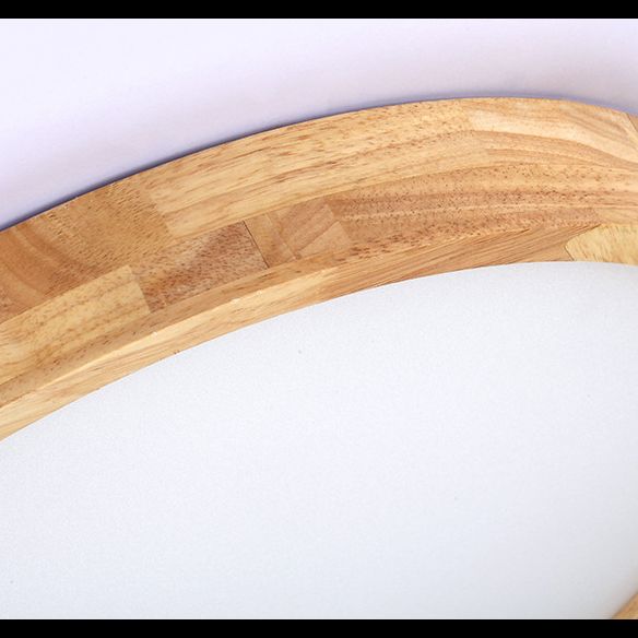 Circular Flush Mount Light Fixture Modern Wood Flush Mount