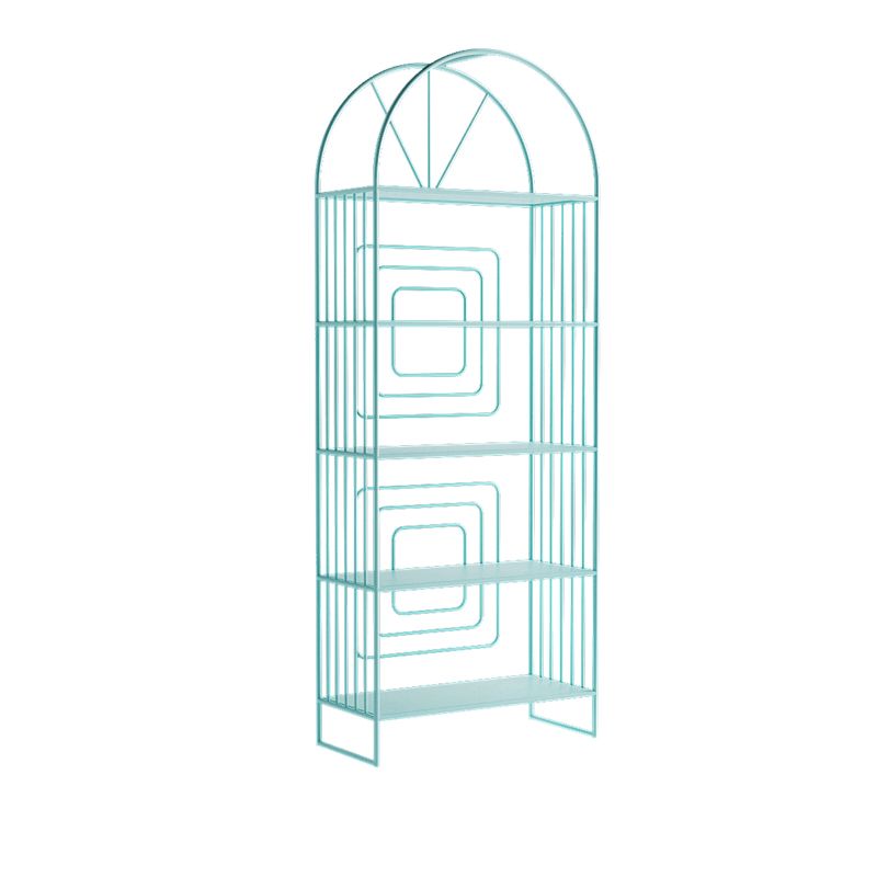 Metal Standard Bookcase Scandinavian Style Open Back Bookshelf