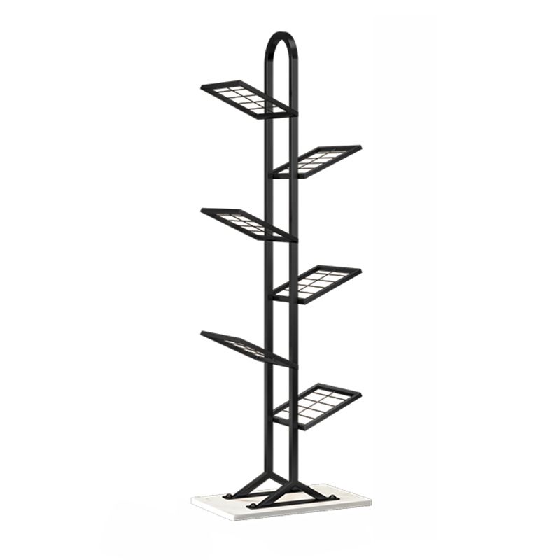 Minimalist Style Open Shelf Bookcase in Metal Material Shelves