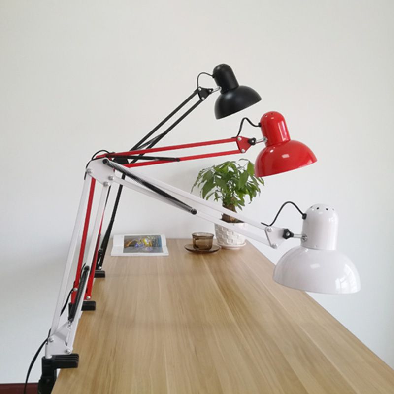 Eisenschüssel Schattenklemme-On-Aufgabenlampe Macaron 1-Bulb verstellbarer Tischlicht