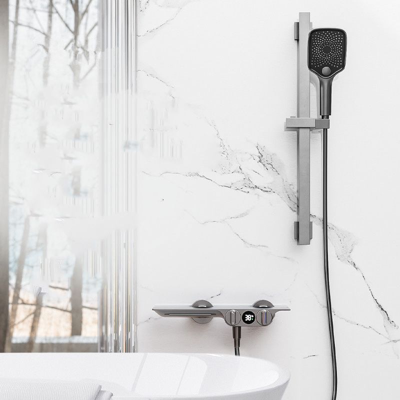 Wall Mounted Shower Combo Temperature Control Shower System with Thermostatic