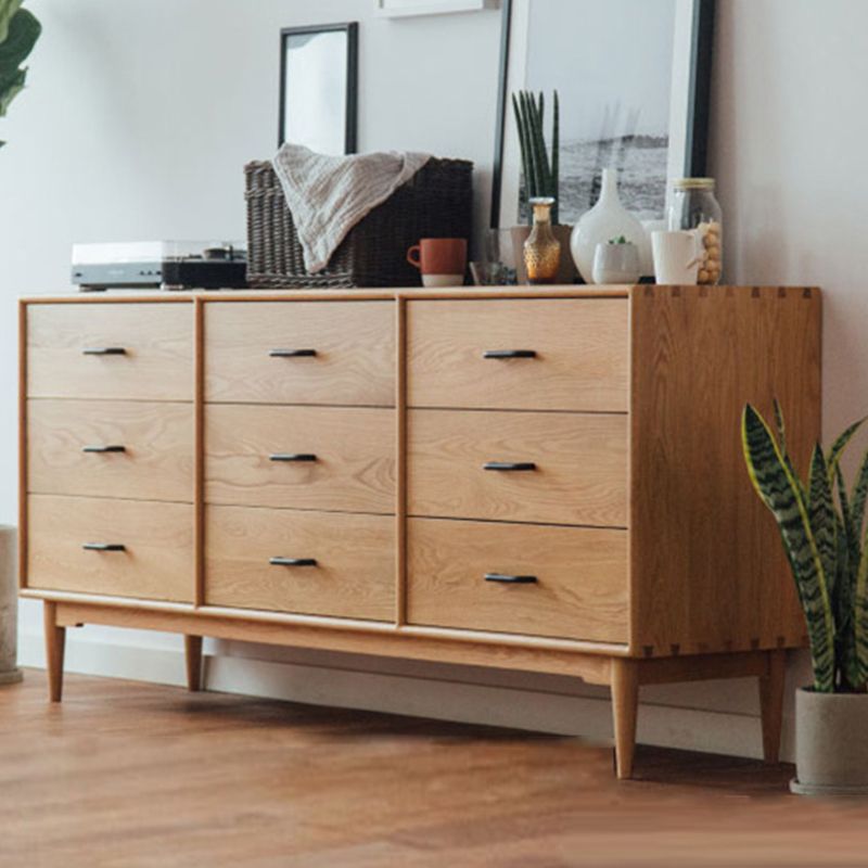 Traditional Storage Chest Dresser Solid Wood Dresser with Drawers