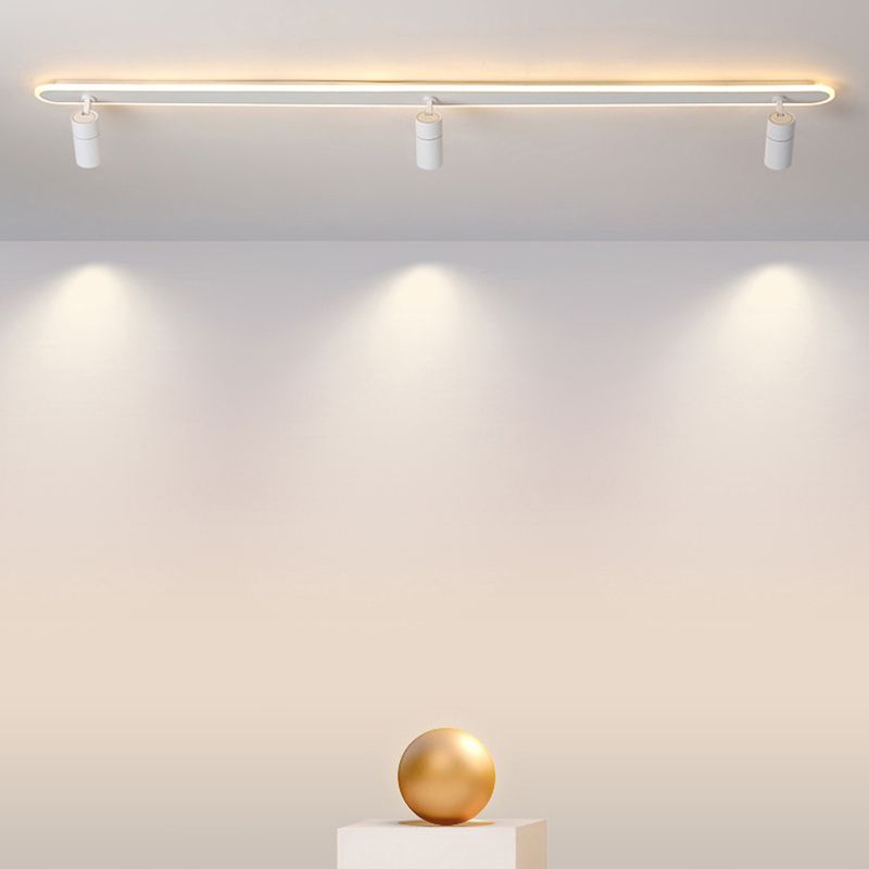 Style moderne de forme cylindrique plafonnier métal Mélac