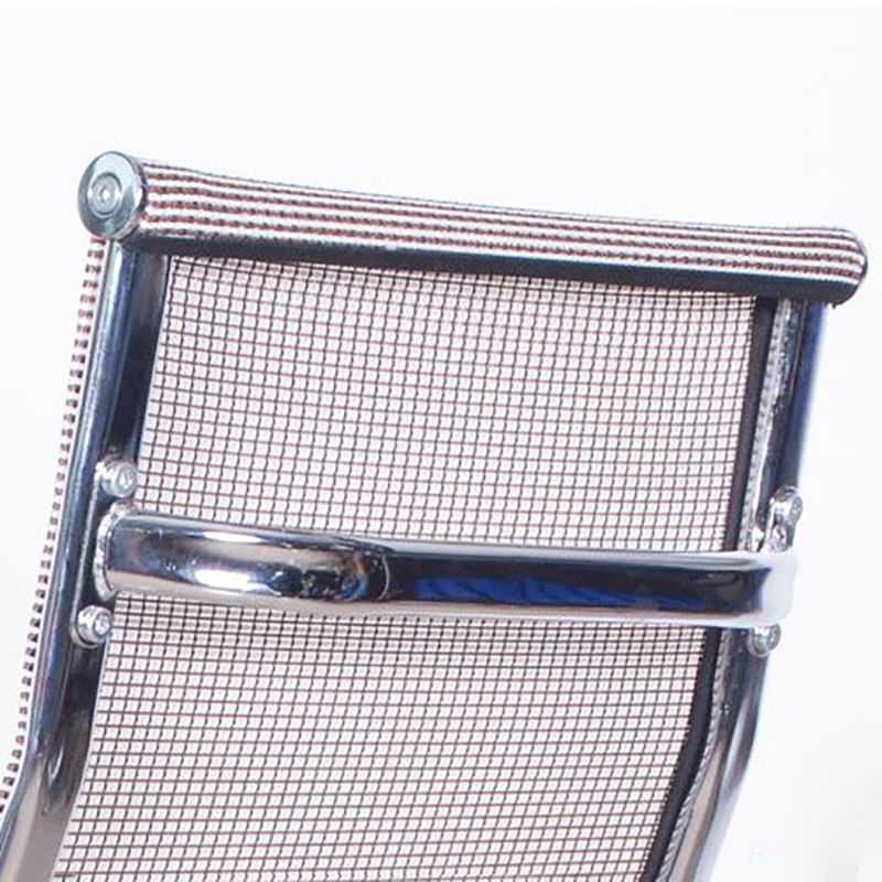 Modern Black Steel Desk Chair with Mid Back and High Back Home Office Chair