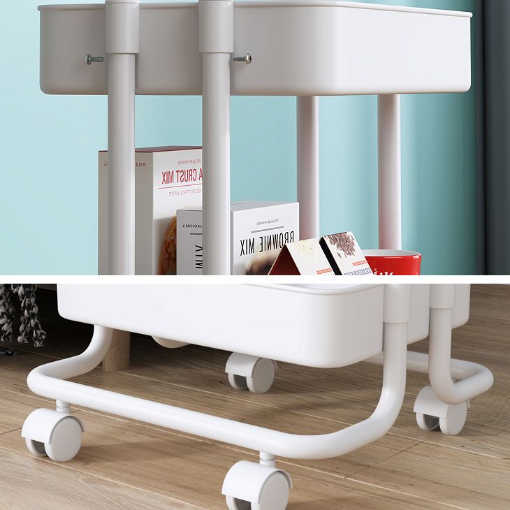 Modern Plastic Bookshelf White Etagere Vertical Open Shelf Bookcase