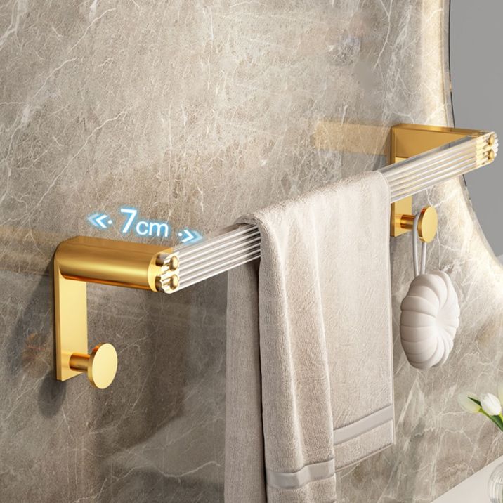 Modern Golden Bathroom Accessory As Individual Or As a Set with Bath Shelf