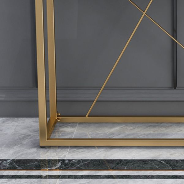 Contemporary Rectangle Console Accent Table Antique Finish Console Sofa Table